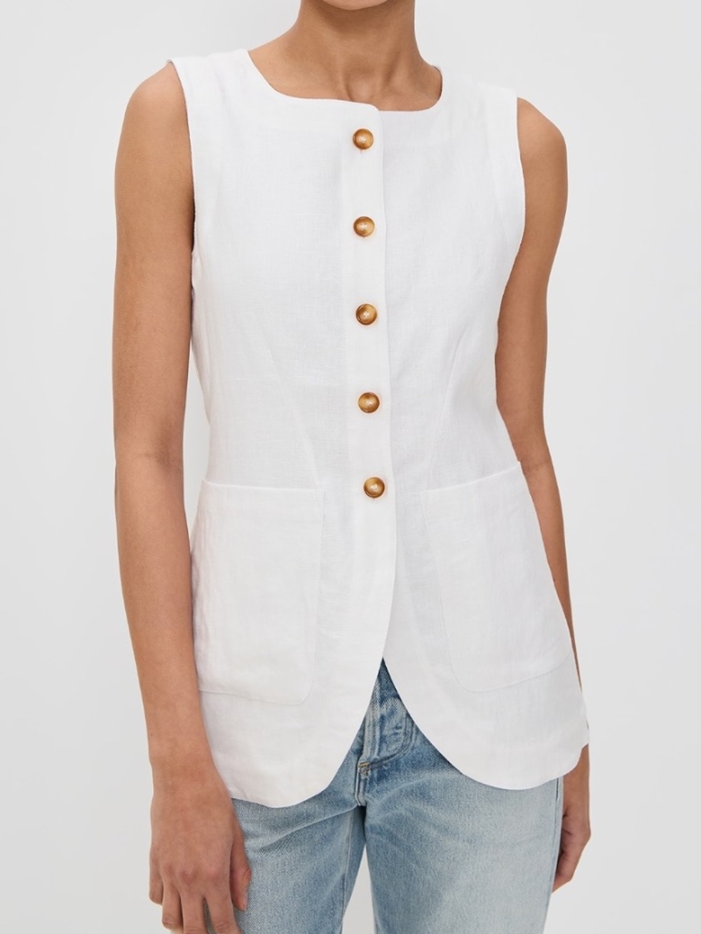 Posse Emma Vest in IVORY size Small